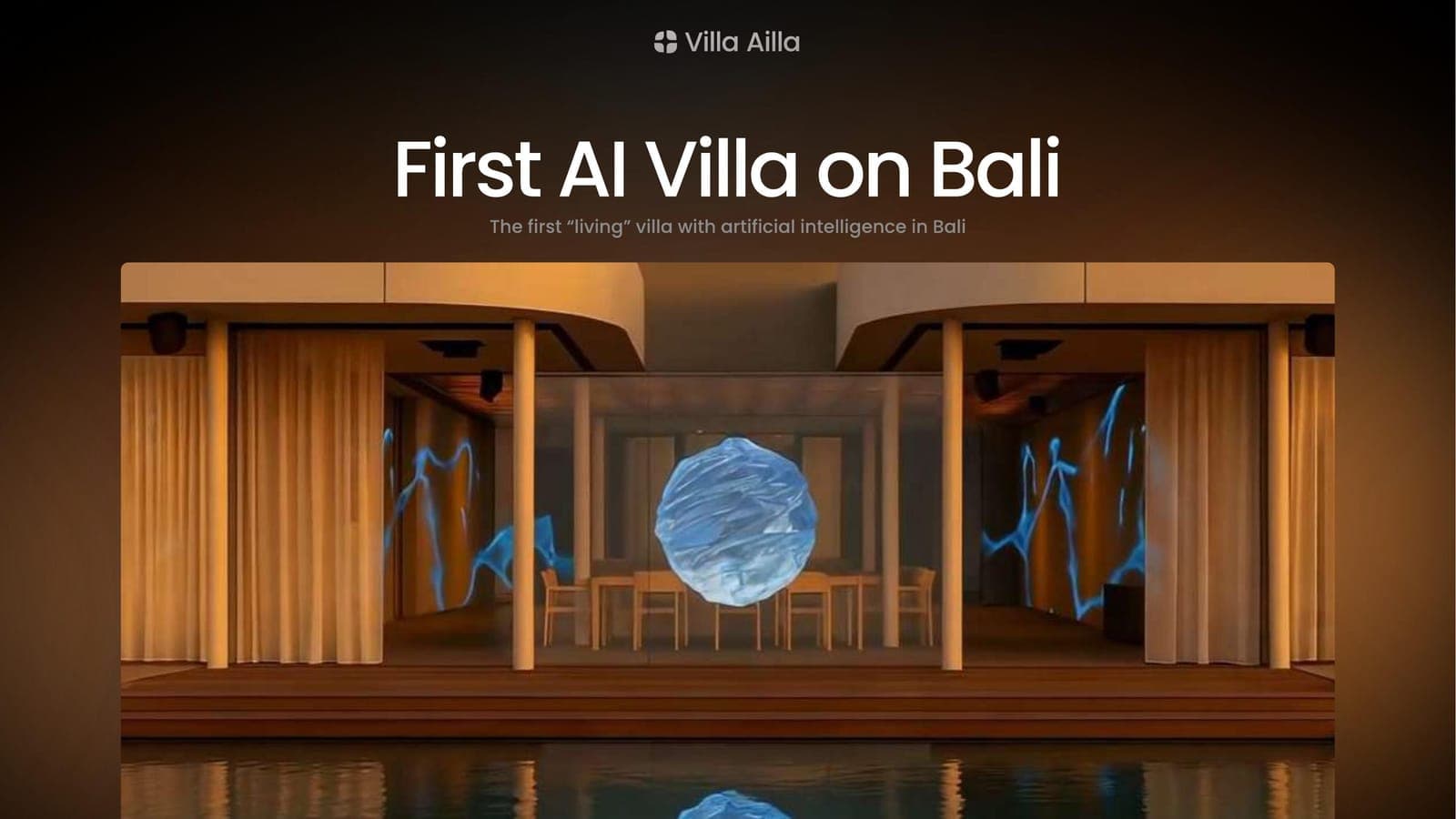 Villa Ailla — exterior teaser frame from the concept book.